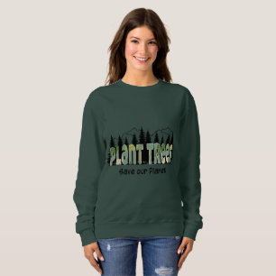 Plant Träd - Spara our Planet, Coola- Grönt T-Shir T Shirt