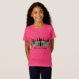 Plant Träd - Spara our Planet, Rosa T-Shirt
