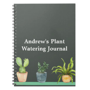 Plant Watering Journal Anteckningsbok