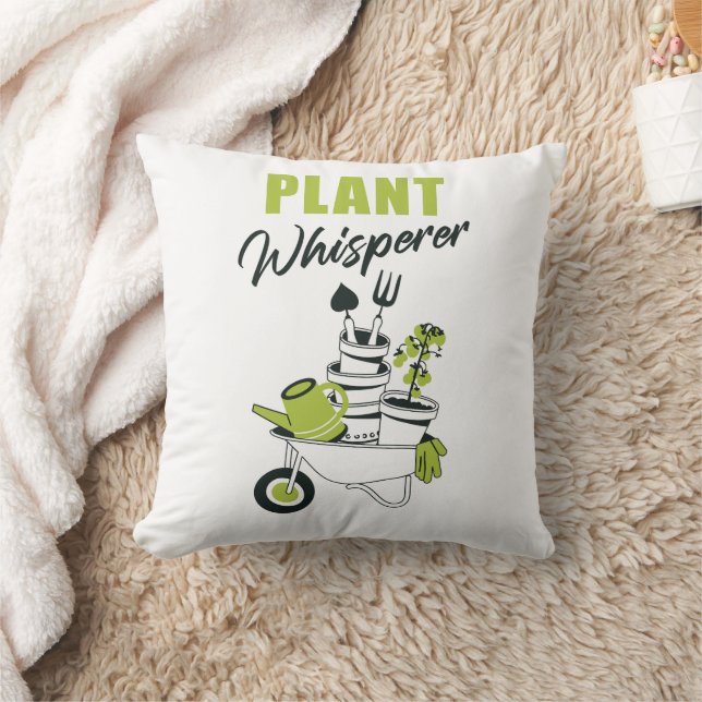 Plant Whisperer - Funny Cute Gardener & Plant Kudde (Filt)