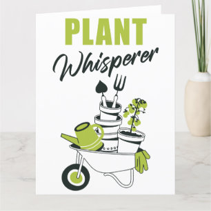 Plant Whisperer - Funny Cute Gardener & Plant Tack Kort