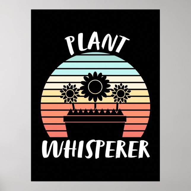 Plant Whisperer Retro-Vintage Poster (Framsidan)