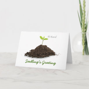 Planta hälsning helgkort
