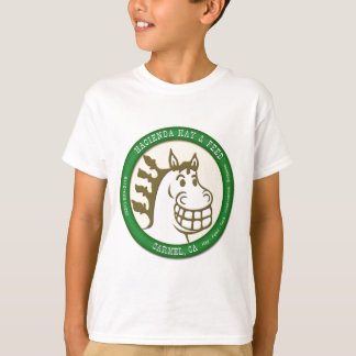 Plantage hö & matningslogotyp tee