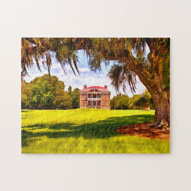Plantagehus South Carolina. Pussel (Horisontell)