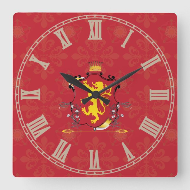 plantageneter fyrkantig klocka (Framsida)