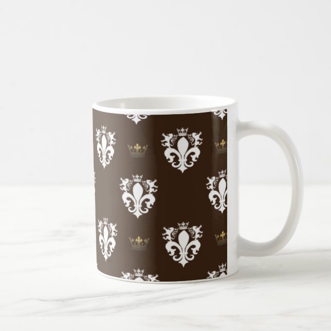 plantagenetsymbol mönster kaffemugg (Höger)