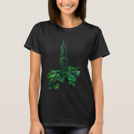 Plantain Blommigt Art Summer Plant Wildblommor Grö T Shirt