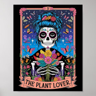 Plantans Dam Funny Mystic Skeleton Tarot Cards P Poster