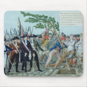 Plantera av ett träd av frihet, c.1789 musmatta