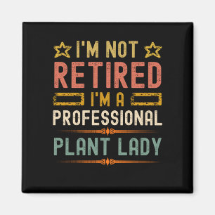 Plantera dam pension lustigt pensionerad  magnet
