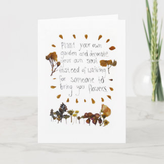 Plantera ditt egna trädgårds- inspirera kort