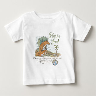 Plantera en räv för trädjorddag utrustar t shirt