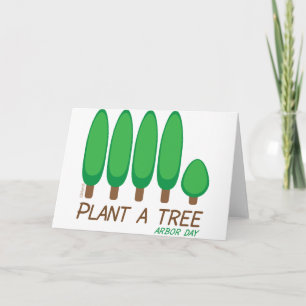 Plantera ett träd - axeldag kort