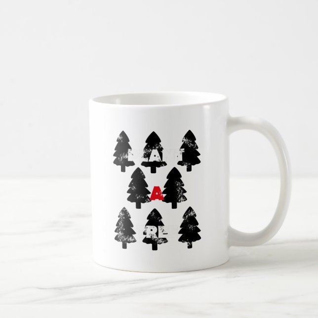 Plantera ett träd Mönster Kaffemugg (Höger)