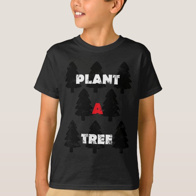 Plantera ett träd Mönster T-shirt (Framsida)