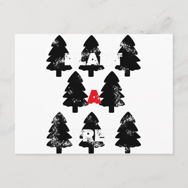 Plantera ett träd Mönster Vykort (Framsida)