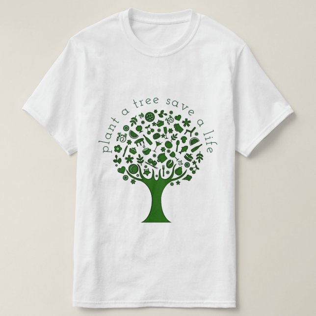 Plantera ett träd t-shirt (Design framsida)