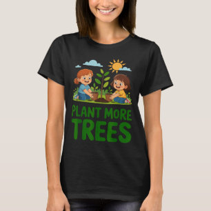 Plantera fler träd - barn trädgårdsarbete miljövän t shirt