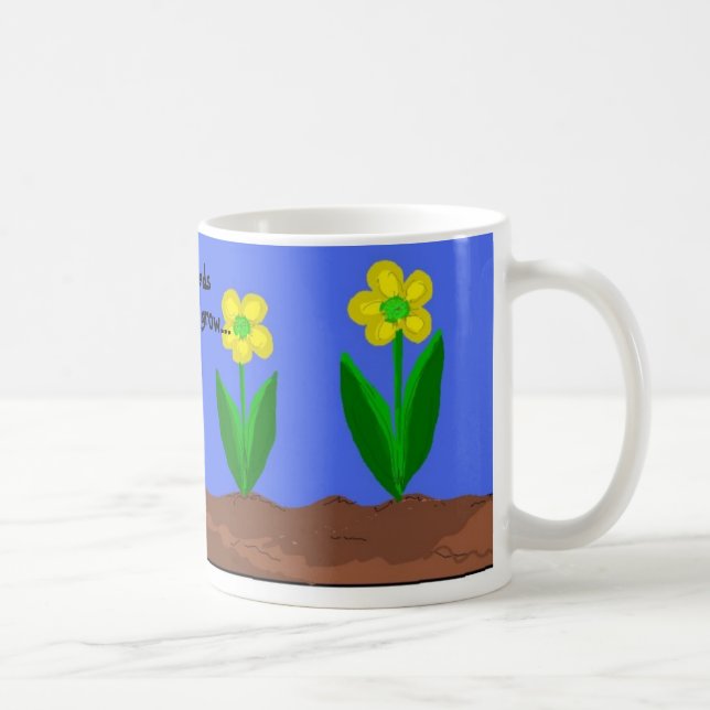 Plantera frön i trädgården kaffemugg (Höger)