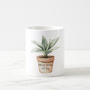 Plantera glädjens frön kaffemugg