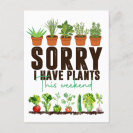 Plantera Grönsak vegetarisk uppskattning Vykort
