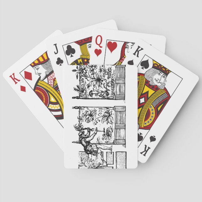 Plantera i lyftta sängar, från 'trädgårdsmästare casinokort (Baksidan)