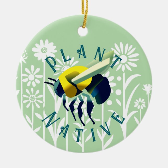 Plantera Inhemska Julgransprydnad Keramik (Framsidan)