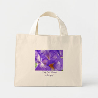 Plantera Iris Blommor och njut! Tote bags Irisar Mini Tygkasse