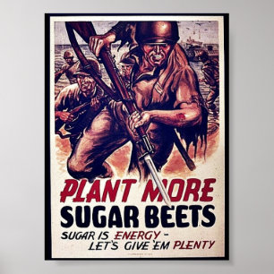 Plantera mer sockerbetor poster