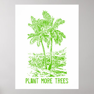 Plantera mer Träd jorden Friendly Poster