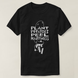 Plantera Potatis Skal Lycka T Shirt