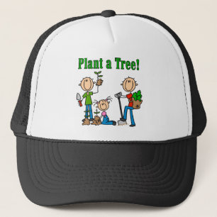 Plantera T-tröja och gåvor för ett träd Keps
