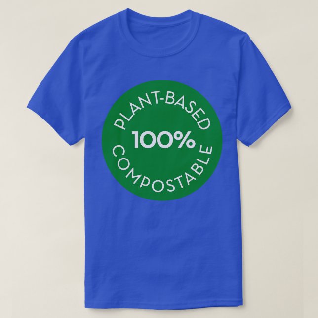 planterad 100 komposterbar cirkel t shirt (Design framsida)