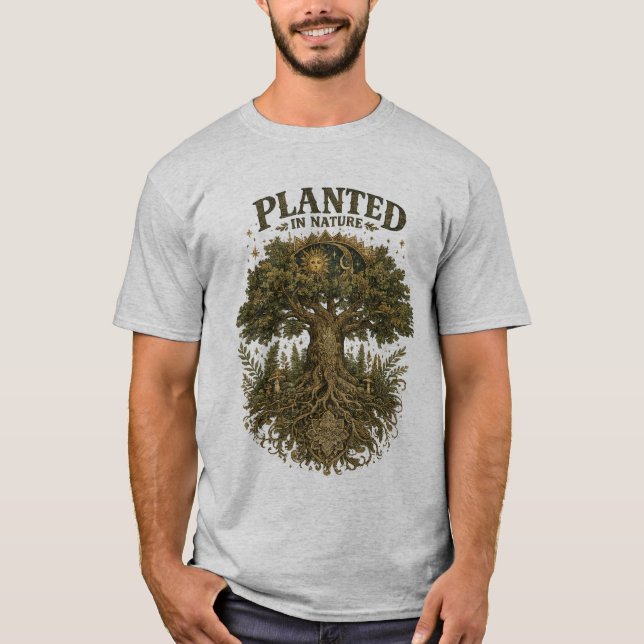 Planterad i naturen t shirt (Framsida)