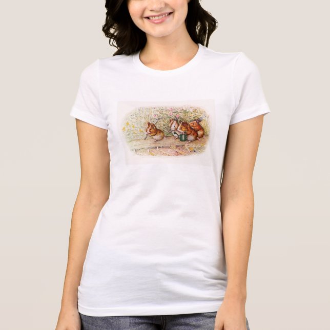 Plantering av Grisar i Garden T-shirt (Framsida)