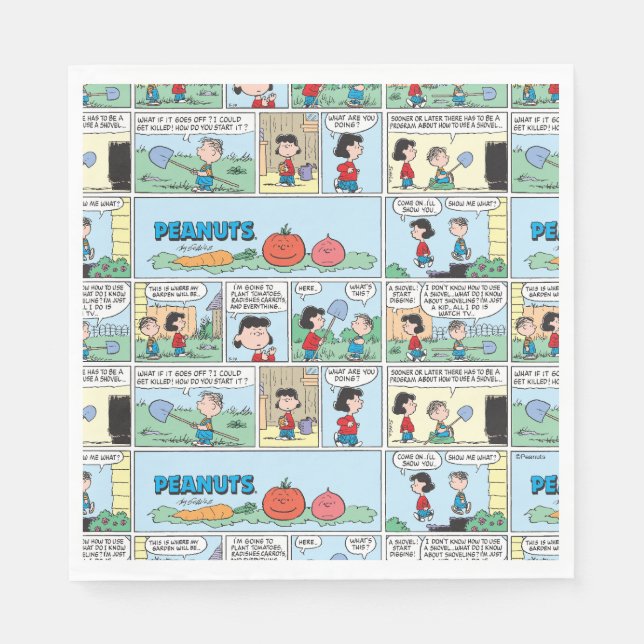 Plantering av köksväxter pappersservett (Framsidan)