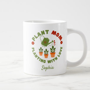 Plantering av Mamma med Personligen Kärlek Jumbo Mugg