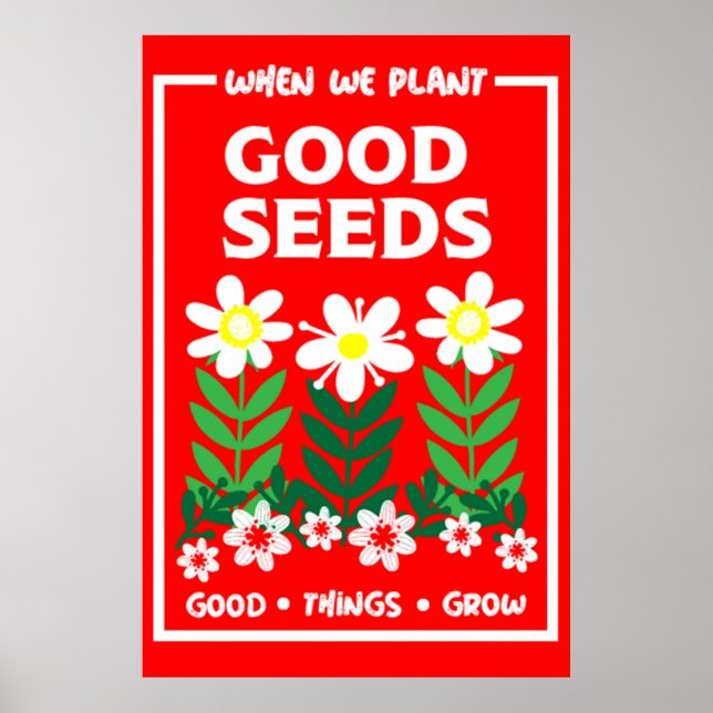 Plantering Bra Seeds Poster (Framsidan)