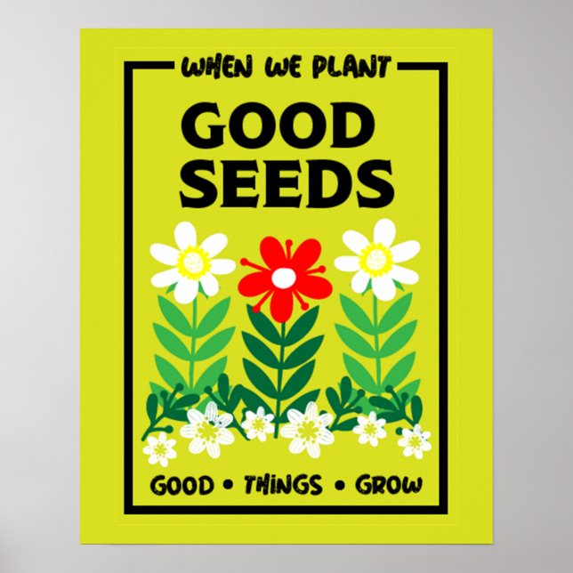 Plantering Bra Seeds Poster (Framsidan)