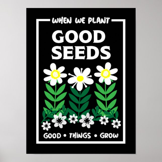 Plantering Bra Seeds Poster (Framsidan)