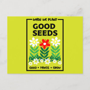 Plantering Bra Seeds Vykort