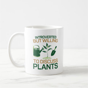 Planteringar Garden introducerade men vill diskute Kaffemugg