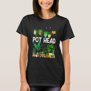 Planterplanta med rothuvud för blommor utomhus t shirt
