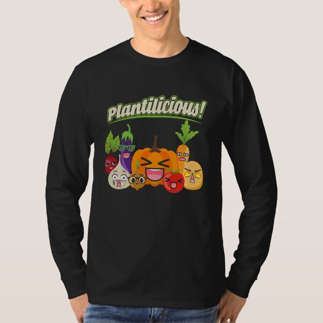 Plantilicious Vegetables Ironic Hobby Gardening Qu T Shirt (Framsida)