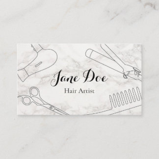 Plantilla de tarjeta de visita Hair Stylist Visitkort