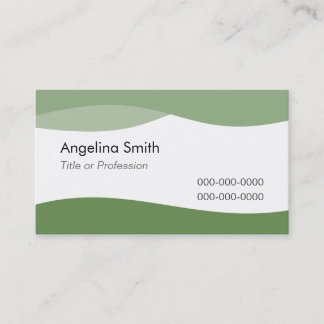 Plantilla Tarjeta de visita ondas de agua E1G Visitkort