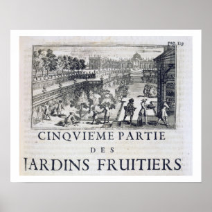 Planting Frukt träd, från Le Parfait Jardinier Poster