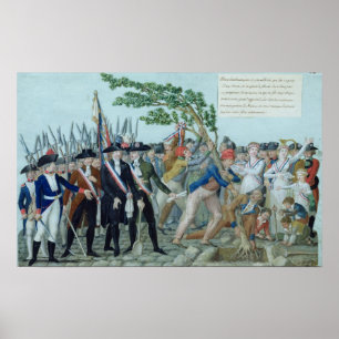 Planting of a Träd of Liberty, 1789 Poster