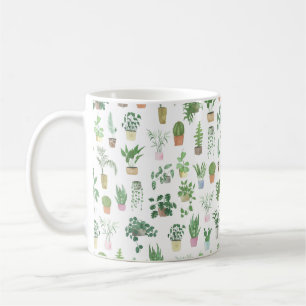 Plantita House Plants and Pots Mönster Kaffemugg
